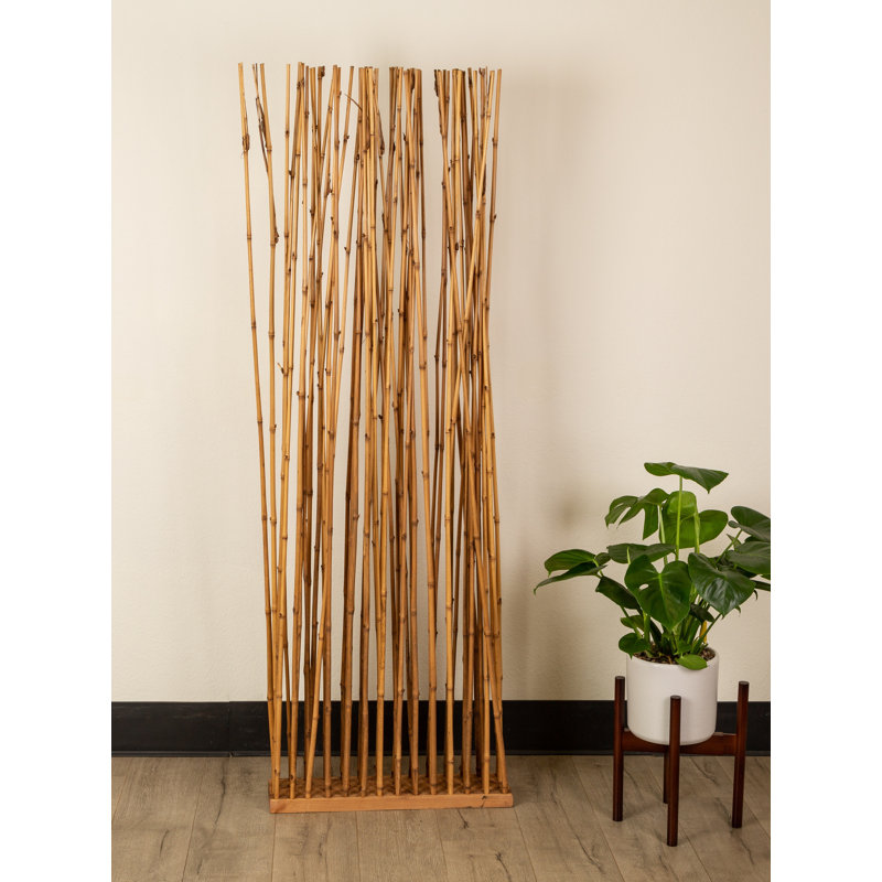 HomeView Design Outdoor 24'' W x 70.9'' H Solid Wood Single Panel Room Divider & Reviews Wayfair